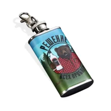 Flachmann - Lösung aller Probleme, Edelstahl, 10 x 4 x 2 cm, 60 ml