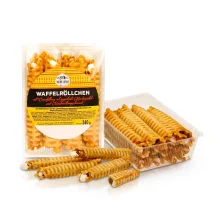 Waffelröllchen mit gezuckerten Kondensmilchcremefüllung - und Marshmallow, 340 g