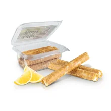 Трубочки вафельные, с кремовой начинкой и лимонным вкусом, Franzeluta, 220 г