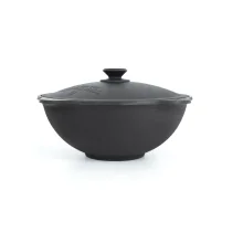 Kasan aus Gusseisen, Deckel aus Aluminiumguss, Flacher Boden, Ø 33,5 cm, 6 L