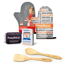  Набор - Posylka.de, прихватка: 2шт. + губка для мытья посуды: 2 шт. + ложка + лопатка