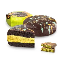 Torte - Dubai, mit Schokoladengeschmack und Pistazienfüllung, Vatsak, 770 g 