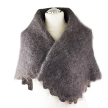 Urjupinsker Schal 100 х 100 cm, leicht, grau