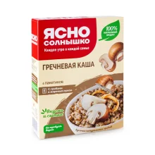 Buchweizenbrei mit Pilzen und Röstzwiebeln, 270 g