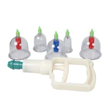 Vakuum Massage mit Schröpfgläsern - Set 6 Stück