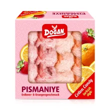 Orientalische Süßigkeiten - Pismaniye, mit Erdbeer- und Orangengeschmack, 100 g