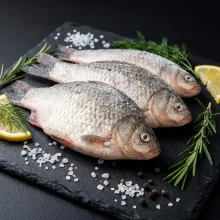 Карась, потрошеный, чищеный с головой, замороженный, OKAY! , 900 г