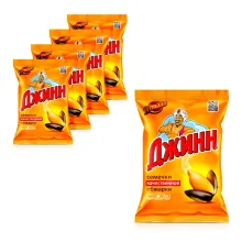 Семечки Премиум, жареные, Джинн, 5 х 250 г