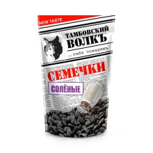 Семечки жареные, с солью, неочищенные, Тамбовский волкъ, 500 г