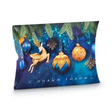 Geschenkbox - 5 Stück - Weihnachtskugeln, Karton, 11 × 8 × 2 cm