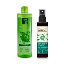 Набор для волос - Укрепляющий, с крапивой, шампунь + эликсир