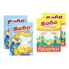 Дегустационный набор кукурузных палочек - Бобо, 4 х 140 г