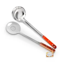 Набор узбекский для плова, поварёшка 48 см и шумовка 48 см