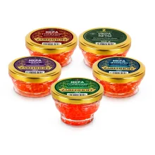 Kaviar, Caviar, Ikra Probier Set, 5 x 100 g