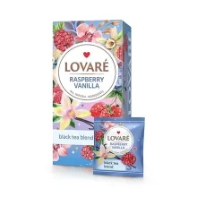 Schwarzer Tee - Himbeer-Vanille, Lovare, 24 x 2