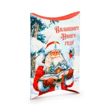 Подарочная коробка фигурная - 5 штук - Волшебного Нового Года!, картон, 11 × 8 × 2 см