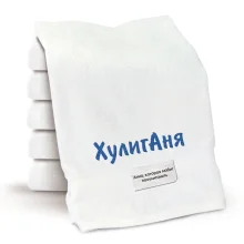 Полотенце - ХулигАня, цвет белый, хлопок 100 %