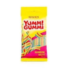 Конфеты желейные  - Yummi Gummi Sour Belts, Roschen, 70 г 