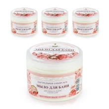  Blumige Seife für Körper und Haare - Rezepty babuschki Agafji, 500 ml, für Sauna und Bad х 4