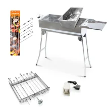 Набор для шашлыка 2 - мангал, устройство вращения Сезам-9, шампуры Набор для шашлыка 2 - мангал, устройство вращения Сезам-9, шампуры