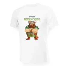 Namen T-Shirt für Männer - Design BIERKÖNIG, Baumwolle