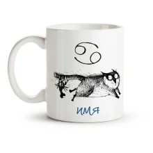 Кружка именная - Рак, керамика, 330 мл