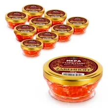 Buckellachs Kaviar Gorbuscha aus Alaska, 10 Stk. 1 kg Buckellachs Kaviar Gorbuscha aus Alaska, 10 Stk. 1 kg