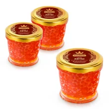 Lachskaviar Keta, Alaska Premium, 3 х 200 g