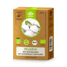 Bio-Teigtaschen, mit Sauerkraut und Pilzen, vegan, MirBio, 400 g