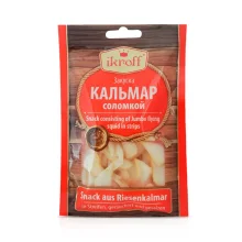 Snack aus Riesenkalmar in Streifen, geräuchert und gesalzen, 36 g