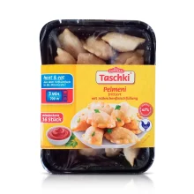 Frittierte Pelmeni, Teigtaschen - Taschki, mit Hähnchenfleischfüllung, Dovgan, 240 g