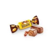 Конфеты шоколадные - Бигуин, с молочной начинкой и арахисом, АВК, 300 г