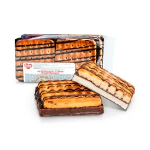 Süßgebäck mit Schaumzuckermasse und kakaohaltiger Fettglasur, 170 g