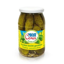Eingelegte Gurken, leicht gesalzen, Moja Semja, 860 g