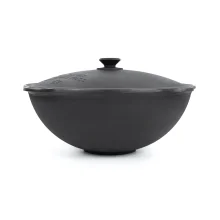 Kasan aus Gusseisen, Deckel aus Aluminiumguss, Flacher Boden, Ø 42,5 cm, 12 L