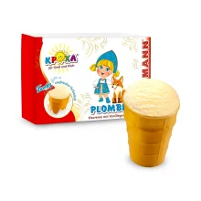Eis im Waffelbecher, mit Vanillegeschmack, Lackmann, 6 х 71 g