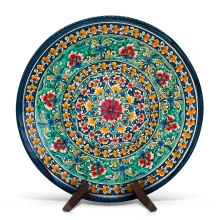 Lagan - KaraKalam 1, Rischtan Keramik, Ø 42 cm