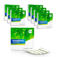 Ascorbinsäure mit Rutin Forte, 50 Tabletten х 8