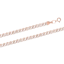 Damenarmband, Rot- / Gold 585°, Länge 19 cm