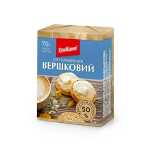 Сыр плавленый - Сливочный, 50 %, Глобино, 70 г