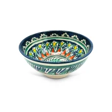 Коса Пиала Мехроб П3 - Риштан, керамика, ручная работа, 500 мл, Ø 15 см