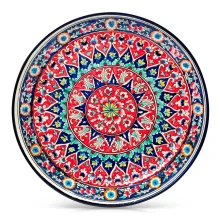 Ляган - КараКалам 37KM-001, Риштан керамика, Ø 37 см