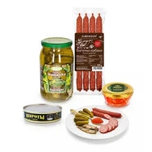 Набор продуктов для закусок - Новогодний №3, 1,42 кг