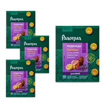 Halspastillen - Zeder, mit Salbeiöl und Propolis, Radograd, 3,2 g х 10 St. х 4