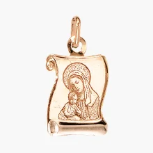 Ikone - Anhänger, Rotgold 585°, 29 mm
