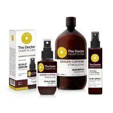 Haarset – Stimulierend, Koffein + Ingweröl, Shampoo + Serum + Spray, Health & Care, The Doctor