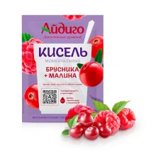 Кисель со вкусом брусники и малины, 30 г