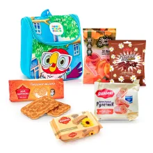 Rucksack mit Süßigkeiten Nostalgie 13 - Kescha Papagei