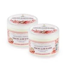 Blumige Seife für Körper und Haare - Rezepty babuschki Agafji, 500 ml, für Sauna und Bad х 2 Blumige Seife für Körper und Haare - Rezepty babuschki Agafji, 500 ml, für Sauna und Bad х 2