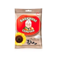 Семечки жареные - Бабкины, с морской солью, 100 г